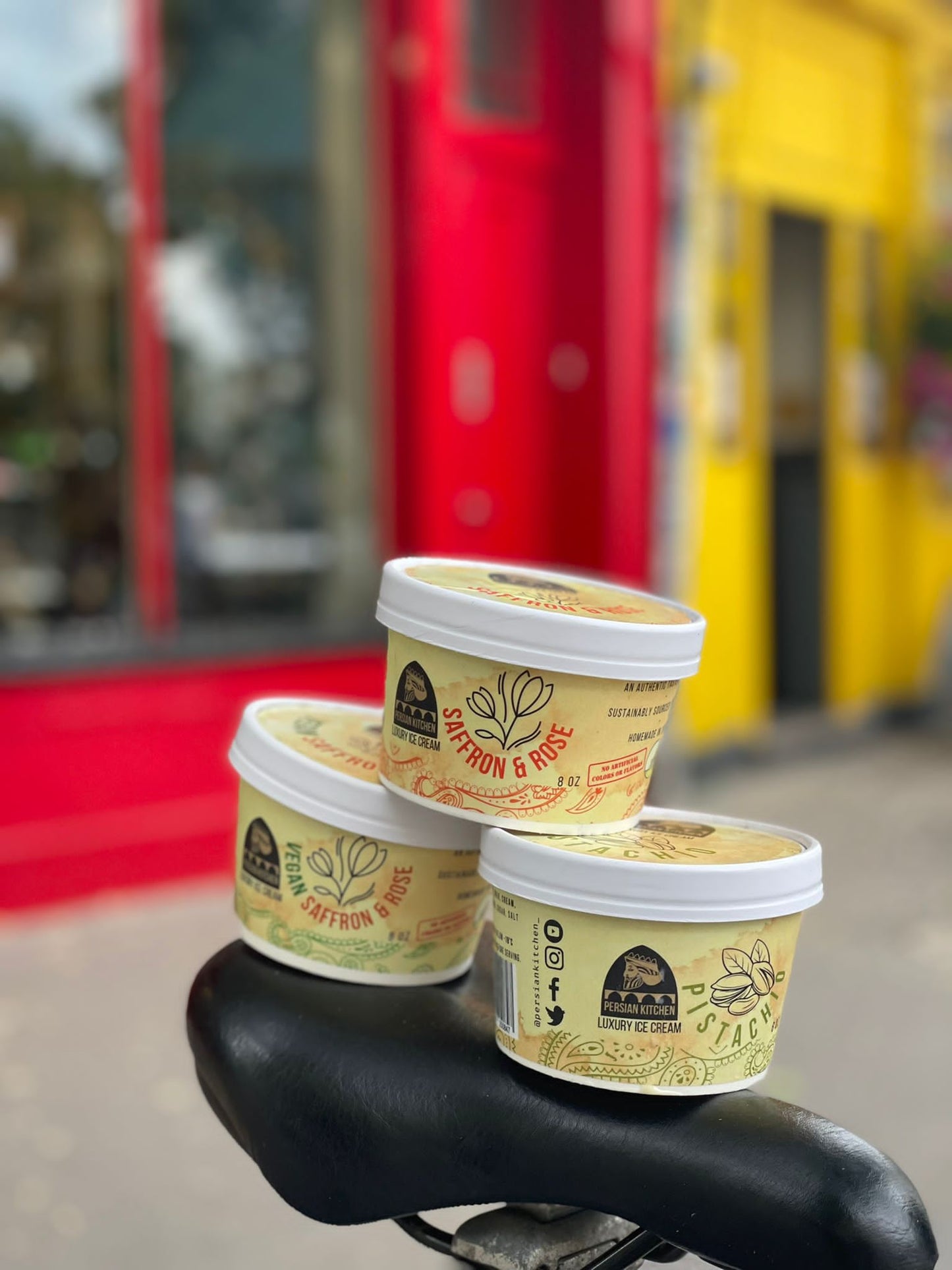 IRANIAN ICE CREAM | BASTANI SONNATI | UK wide chilled delivery 📦 PERSIAN PISTACHIO / SAFFRON & ROSEWATER (dairy and vegan)