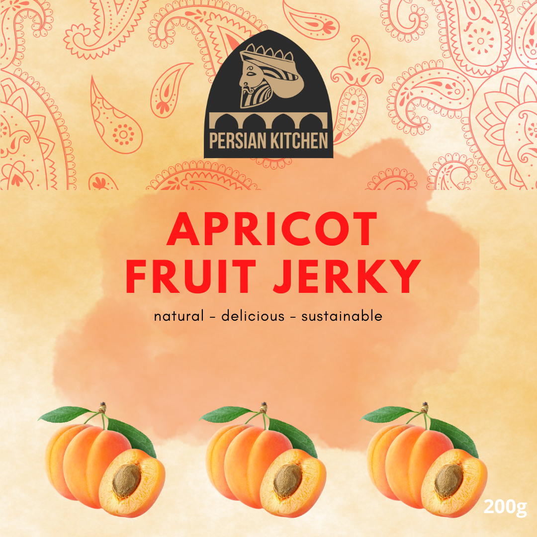 PERSIAN KITCHEN | Fruit Jerky | Real Fruit Roll Leather | Authentic Lavashak | 100% natural sour cherry / apricot / pomegranate