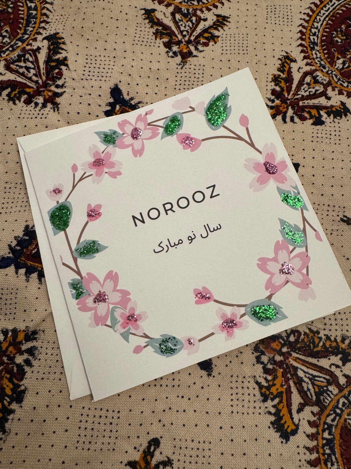 Happy New Year Nowruz Norooz handmade Greeting Card Evil Eye Nazar Middle Eastern Gift 1405 2026