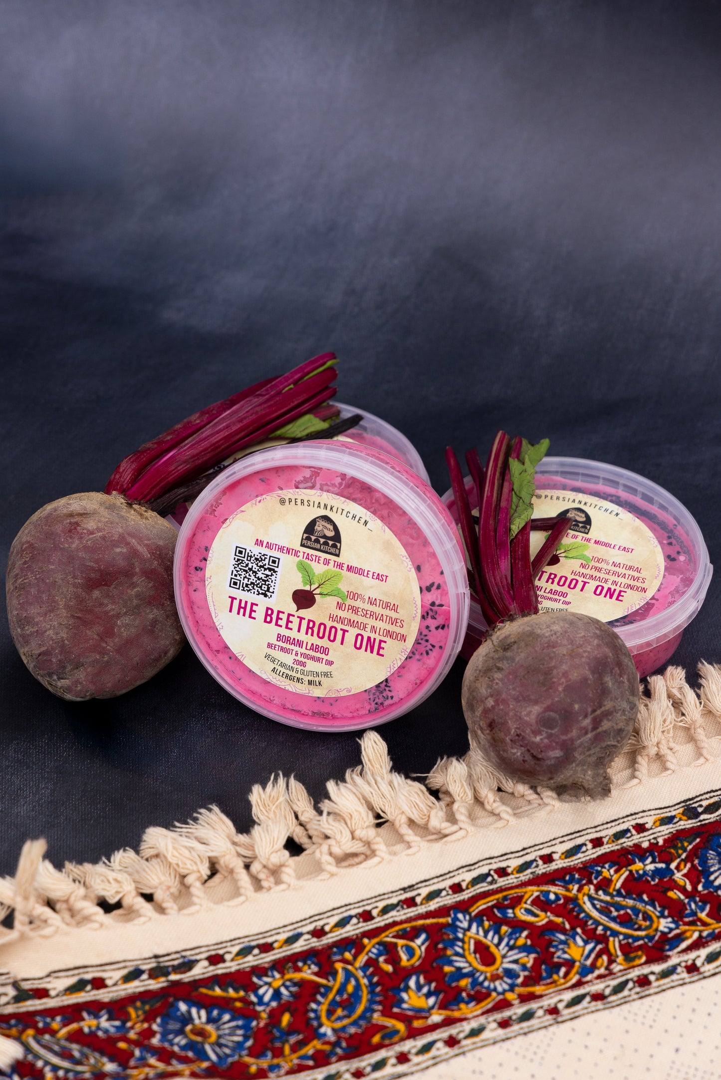 PERSIAN KITCHEN DIPS | GREAT TASTE AWARD WINNING 🏆 | FRESH AND AUTHENTIC MIDDLE EASTERN MEZZE 200g POTS