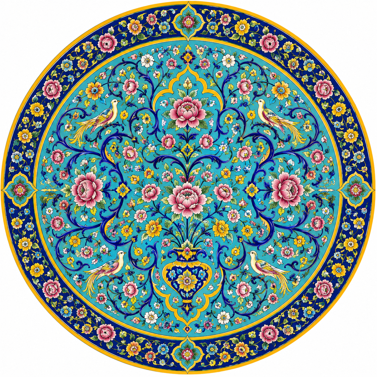 Persian Carpet Rug inspired edible Cake & Cupcake Toppers | Tavalodet Mobarak